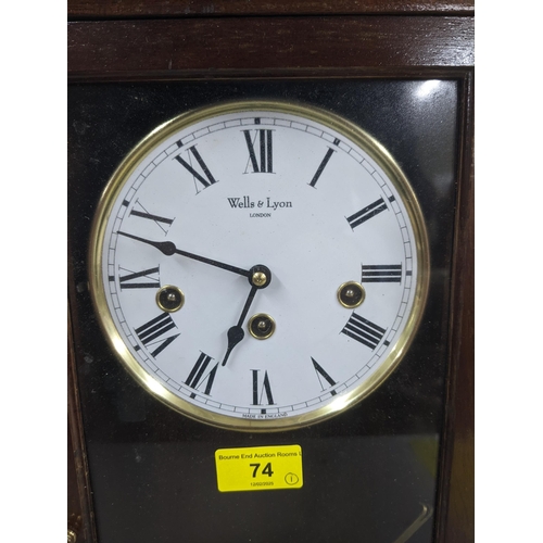 74 - A Well & Lyon of London 8-day wall clock
Location:A1F
If there is no condition report shown, please ... 