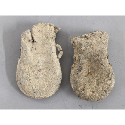 77 - Two medieval ampullas, one inscribed 'VW' and another
Location:CAB3
If there is no condition report ... 