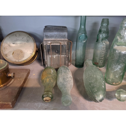 82 - A collection of glass torpedo and other bottles, mainly from the Midlands and the Cotswolds, also to... 