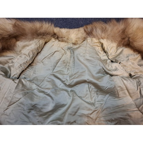 73 - Three vintage fur coats comprising a Saga Fox jacket, approx 38