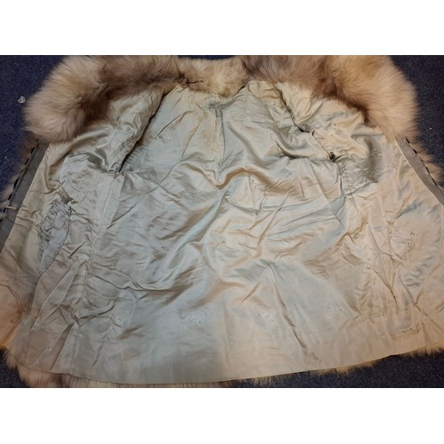 73 - Three vintage fur coats comprising a Saga Fox jacket, approx 38