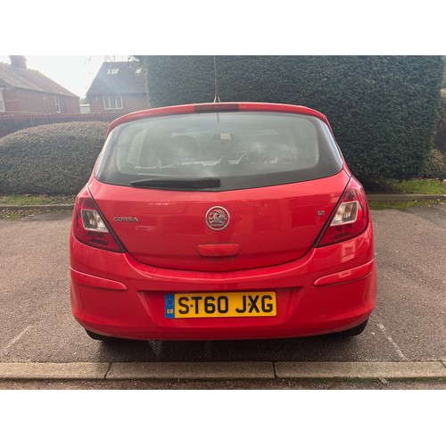 20A - A 2010 red Vauxhall Corsa D car, petrol, 66870 miles, Mot expired 8th December 2024, full service hi... 