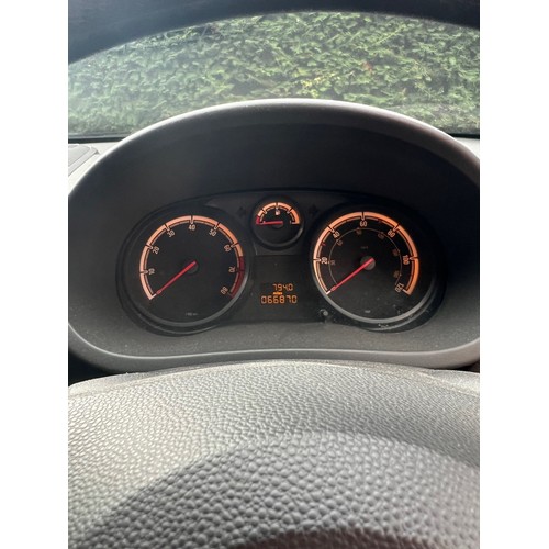 20A - A 2010 red Vauxhall Corsa D car, petrol, 66870 miles, Mot expired 8th December 2024, full service hi... 