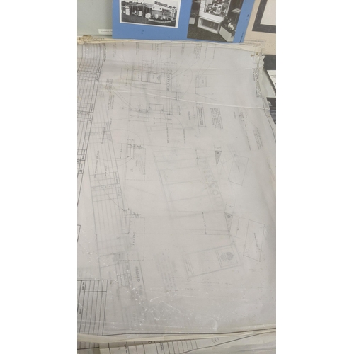 330 - A large quantity of architectural drawings, diagrams, concept drawings from Prestcold stand at the D... 