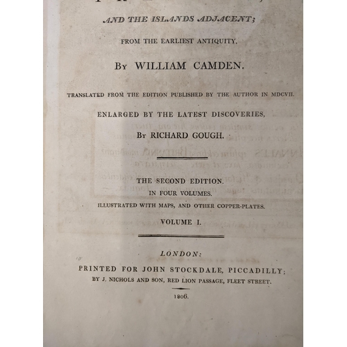 415 - Four volumes of Camden's Britannia, 2nd edition, published by John Stockdale 1806
Location: 9-5
If t... 