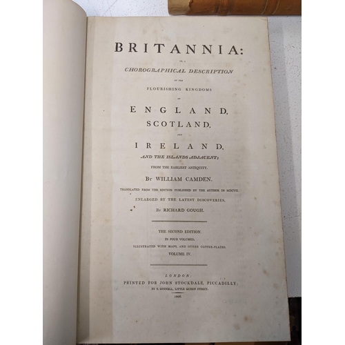 415 - Four volumes of Camden's Britannia, 2nd edition, published by John Stockdale 1806
Location: 9-5
If t... 