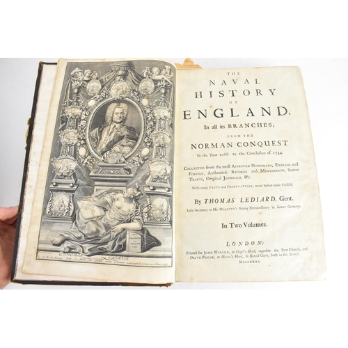 123 - LEDIARD, Thomas, The Naval History of England in all its Branches, from the Norman Conquest in the y... 