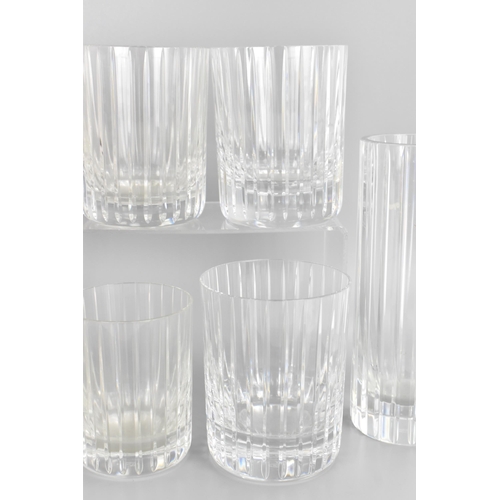 19 - A collection of Baccarat Harmonie pattern glassware to include a single Highball glass measuring 20c... 