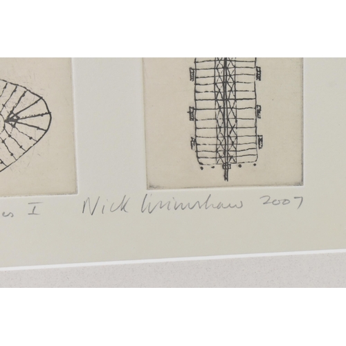 21 - Nicholas Grimshaw - An etching entitled 'Structural Memories I', 2007, limited edition numbered 5/30... 