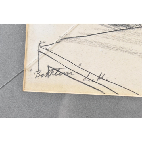 22 - Dame Laura Knight (1877-1970) Pencil on paper depicting an interior scene with figures, signed with ... 