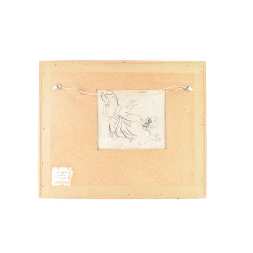 22 - Dame Laura Knight (1877-1970) Pencil on paper depicting an interior scene with figures, signed with ... 