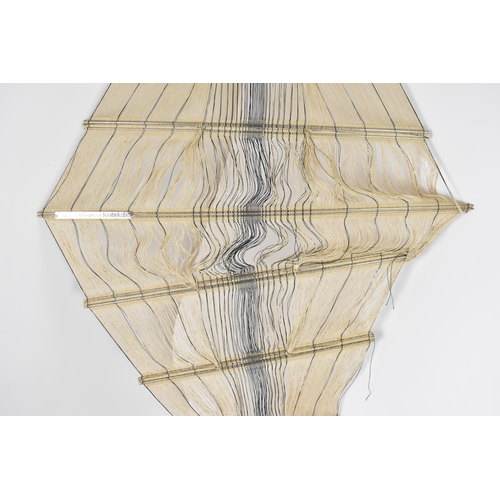 35 - Peter Collingwood O.B.E. (British 1922-2008) A Macrogauze linen and steel rods wall hanging, with me... 