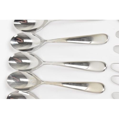 46 - A large quantity of Italian Alessi cutlery and flatware, each marked 'ALESSI INOX 18/10 K', consisti... 
