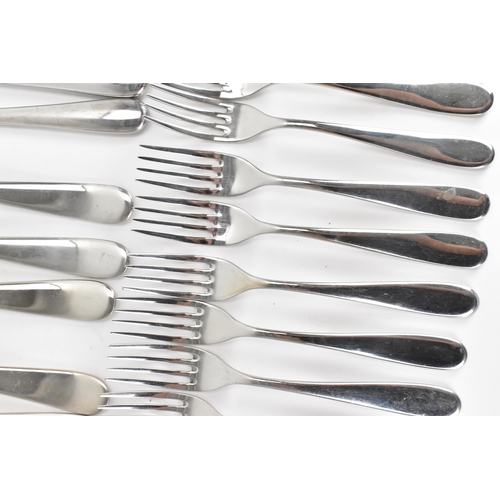 46 - A large quantity of Italian Alessi cutlery and flatware, each marked 'ALESSI INOX 18/10 K', consisti... 