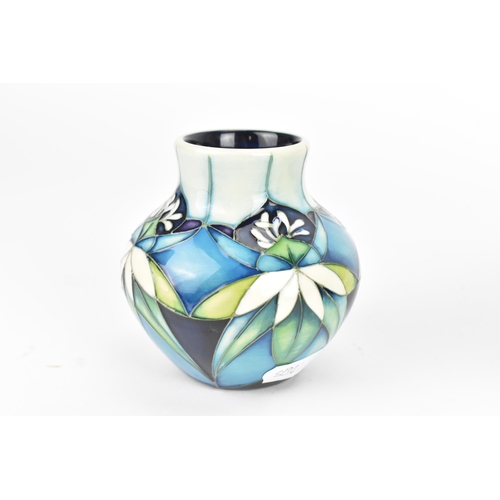 54 - Moorcroft pottery to include a small vase in the Kiribati pattern designed by Nicola Slaney 8.3cm hi... 