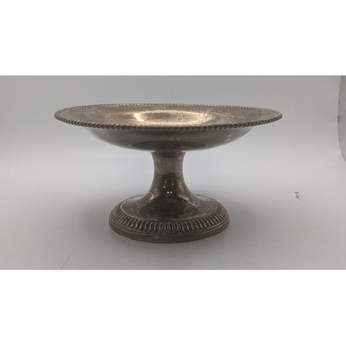 30 - A Joseph Angell II silver pedestal dish hallmarked London 1862, 8.5cmH 16cm diameter, 265.1g
Locatio... 