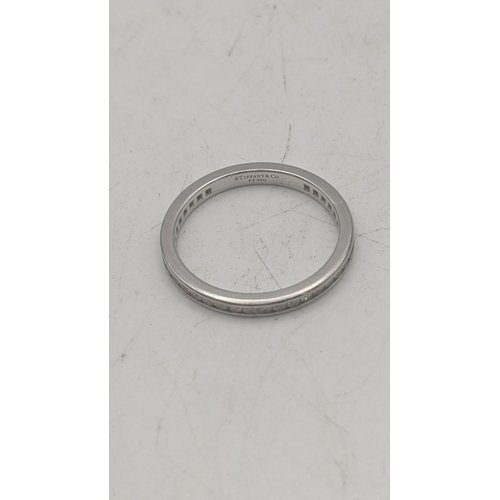 42 - A Tiffany and Co platinum and diamond eternity ring, size N1/2, 3.2g
Location:
If there is no condit... 