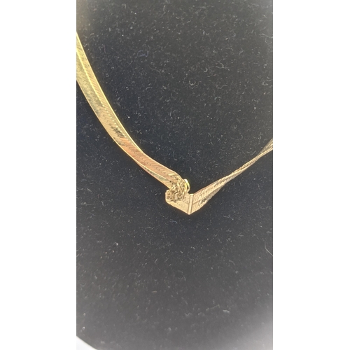 7 - A 9ct yellow gold Herringbone chain necklace A/F 5.4g
Location:
If there is no condition report, ple... 