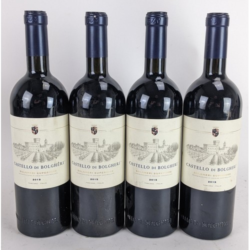 269 - Four bottles of Castello Di Bolgheri 2015 red wine, 750ml, 14.5%
If there is no condition report sho... 