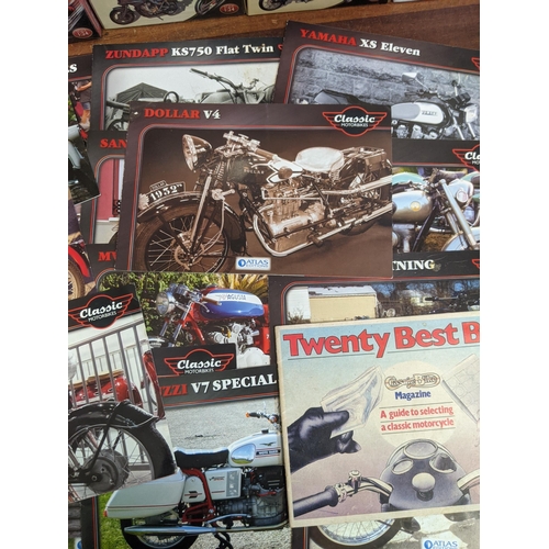 19 - A group of twenty-seven Classic Motorbike models from the Atlas Collection, thirteen are sealed, to ... 