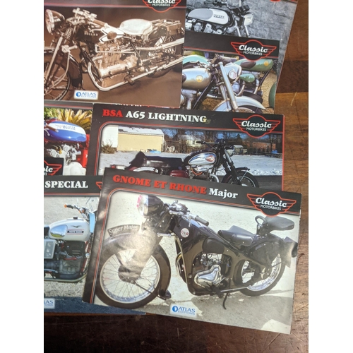 19 - A group of twenty-seven Classic Motorbike models from the Atlas Collection, thirteen are sealed, to ... 