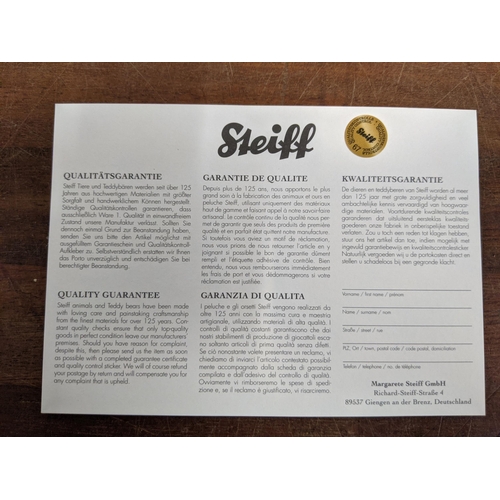 26 - A Steiff Danbury Mint Diamond Jubilee Teddy Bear, with commemorative years on his left foot (1952 – ... 