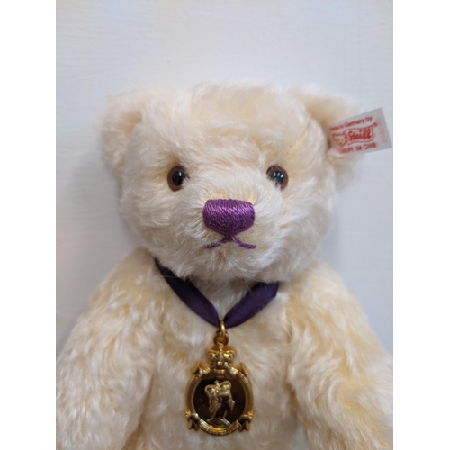26 - A Steiff Danbury Mint Diamond Jubilee Teddy Bear, with commemorative years on his left foot (1952 – ... 