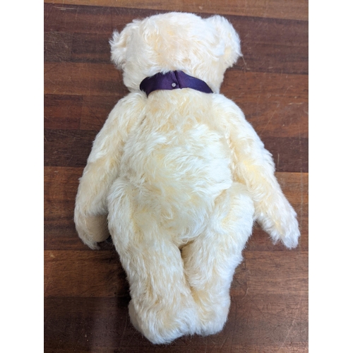 26 - A Steiff Danbury Mint Diamond Jubilee Teddy Bear, with commemorative years on his left foot (1952 – ... 