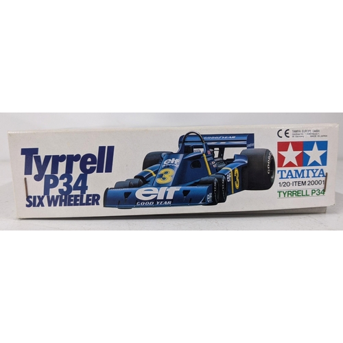 3 - A Tyrrell P 34 Six-Wheeler Tamiya 1/20 scale Grand Prix Collection, number 14, plastic model kit, bo... 