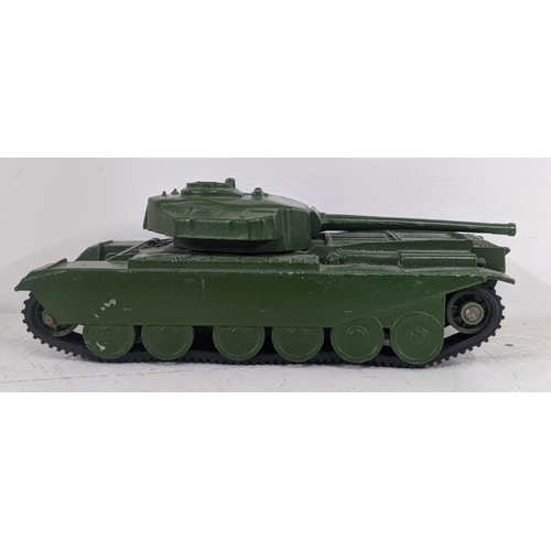 30 - A Dinky Supertoys 660 Tank Transporter, hauled by a Thorneycroft Mighty Antar Tractor boxed, and a D... 