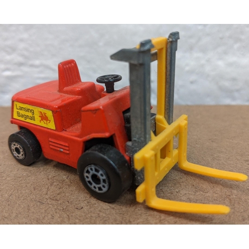 40 - Four Matchbox forklift trucks, two from the “75 collection” from 1978 and two “New 15” models from 1... 