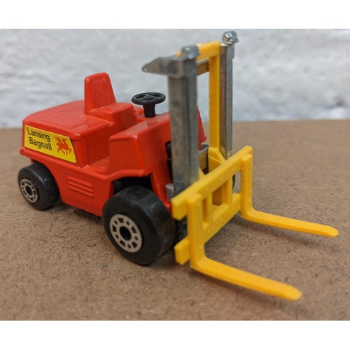 40 - Four Matchbox forklift trucks, two from the “75 collection” from 1978 and two “New 15” models from 1... 
