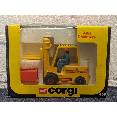 49 - Nine boxed models of industrial vehicles to include; a Corgi City Forklift services Operational Lift... 