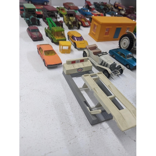 56 - A collection of Matchbox model vehicles to include a Baja Buggy, a Mercury Police car, a Renault 17 ... 