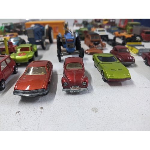 56 - A collection of Matchbox model vehicles to include a Baja Buggy, a Mercury Police car, a Renault 17 ... 