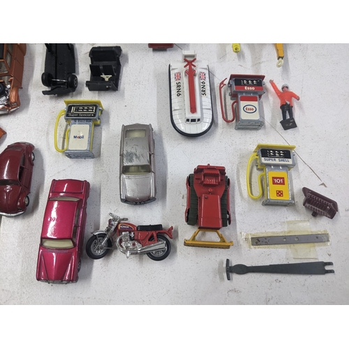 56 - A collection of Matchbox model vehicles to include a Baja Buggy, a Mercury Police car, a Renault 17 ... 