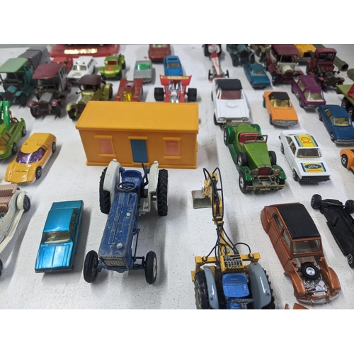 56 - A collection of Matchbox model vehicles to include a Baja Buggy, a Mercury Police car, a Renault 17 ... 