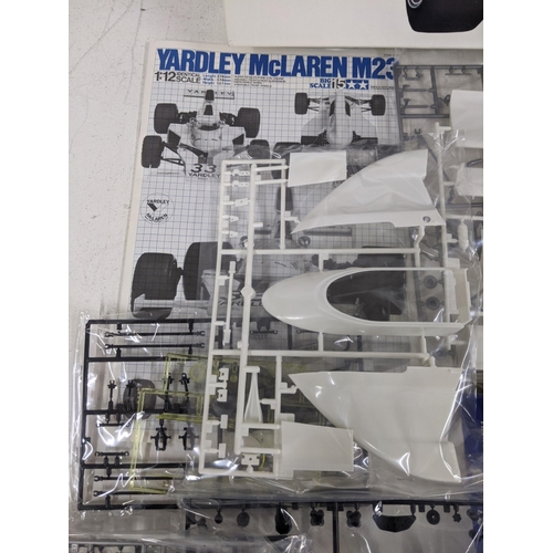 9 - A Yardley McLaren M23 Tamiya 1/12 scale Big Scale Series 15 plastic model kit, boxed and assumed to ... 