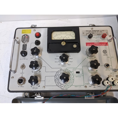 67 - An AVC Test set transistor CT357 in a travel case serial no. ACW 178 YA Location: A4B
If there is no... 