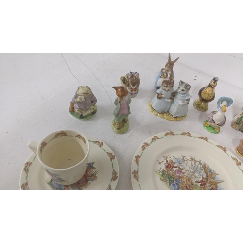 31 - A group of Beatrix Potter, Beswick and Royal Albert models to include Jemima Puddleduck, Foxy Whiske... 