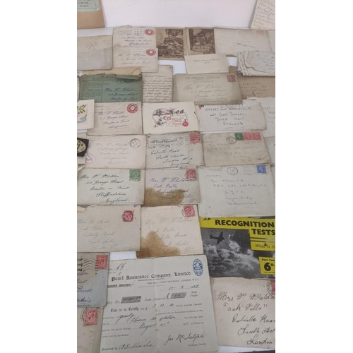 39 - A large quantity of 19th century and later ephemera to include silk postcards, handmade cards, ware ... 