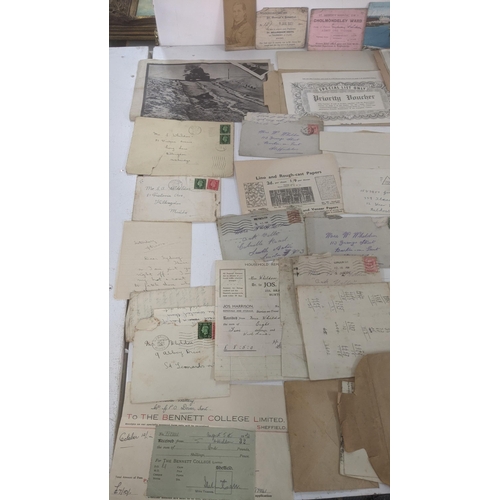 39 - A large quantity of 19th century and later ephemera to include silk postcards, handmade cards, ware ... 