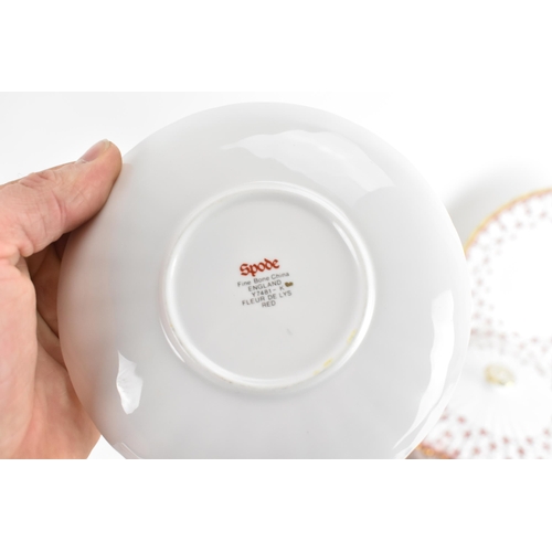 『冬うー特価』　Spode 『Fleur de Lys Red』　大皿　6枚 Spode Fleur De Lys Red – 10,3/4″ Dinner Plate. | Replace Your Plates