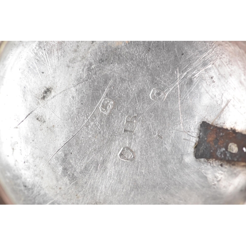 46 - A George III silver pair cased pocket watch by George Prior, the white enamel dial having black mark... 