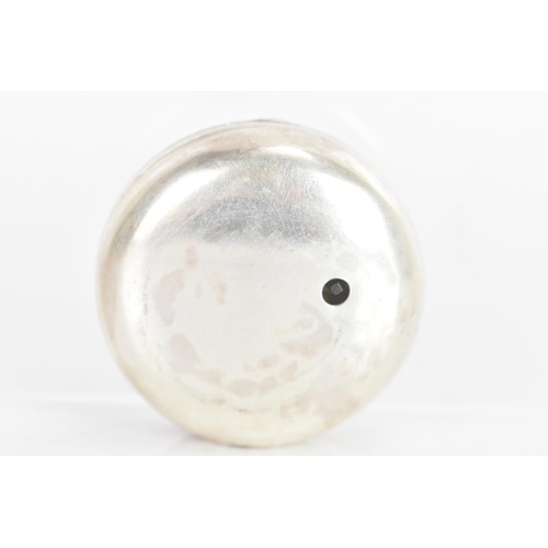 46 - A George III silver pair cased pocket watch by George Prior, the white enamel dial having black mark... 