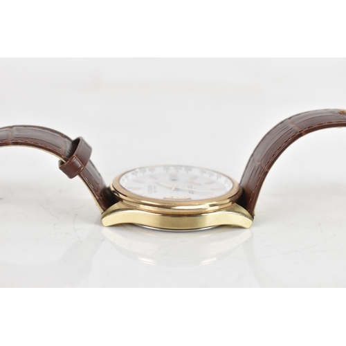 57 - A Citizen Eco-Drive Radio Controlled Perpetual Calender WR100, quartz, gents wristwatch, the white d... 