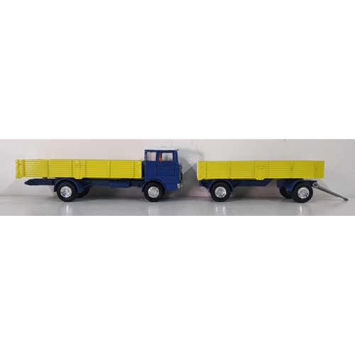 Dinky Toys 917 Mercedes-Benz truck and trailer with a blue cab and