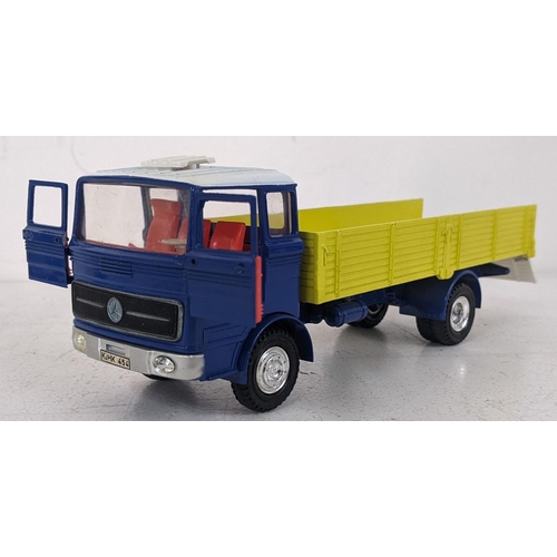 Dinky Toys 917 Mercedes-Benz truck and trailer with a blue cab and