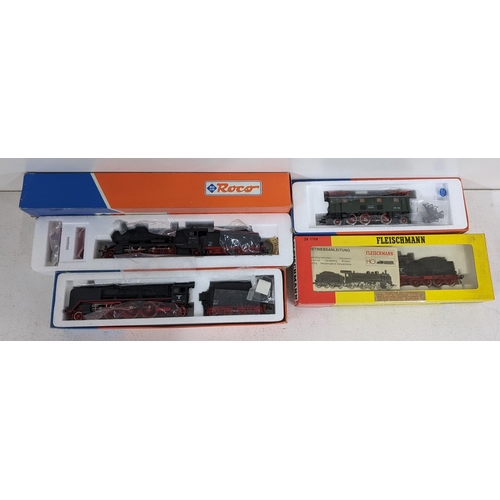 Railway models to include a Fleischman locomotive number 381758 in
