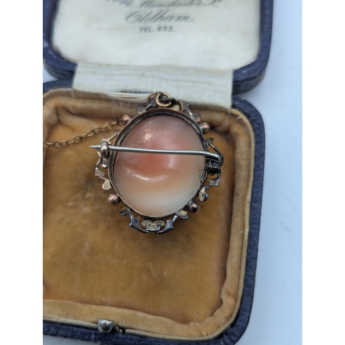 90 - A Victorian cameo brooch mounted in a 9ct gold frame
Location: C4
If there is no condition report sh... 